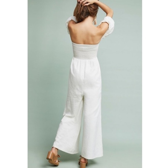 ANTHROPOLOGIE Steele Off-The-Shoulder Jumpsuit - Picture 2 of 12